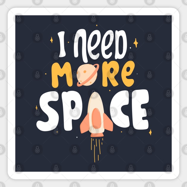 I need more space rocket planet Magnet by Mako Design 